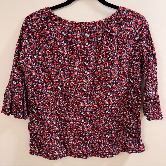 Michael Kors Flower Print Blouse Size Small - Picture 2 of 5